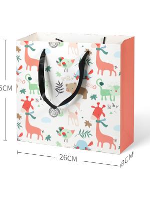  Colorful Cute Portable White Cardboard Paper Bag