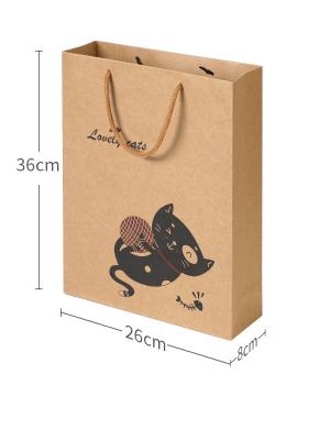 Recyclable Stiff Kraft Paper Bags With Handles