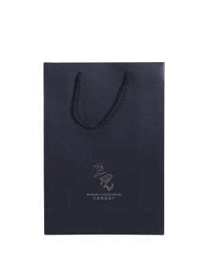 Black Hot Stamped Paper Bag