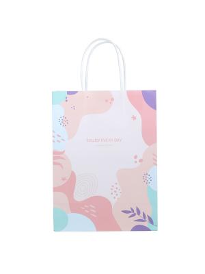 Pink Wavy Kraft Paper Bag