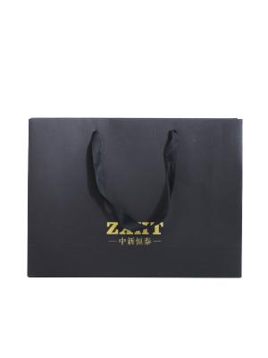 Black Ribbon Paper Bag