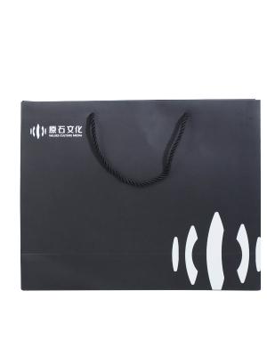 Black Paper Bag With Handle