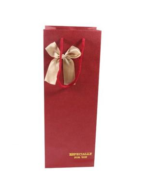 Red Boutique Wine Paper Bag