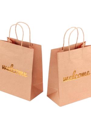 Gold Foil Kraft Paper Bag