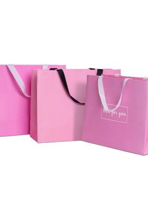 Customized Luxury Pink Gift Paper Bag