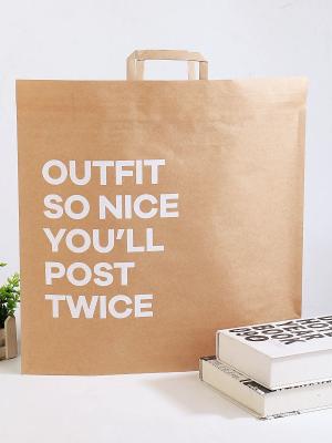 Hand-held Clothing Shopping Kraft Paper Bag