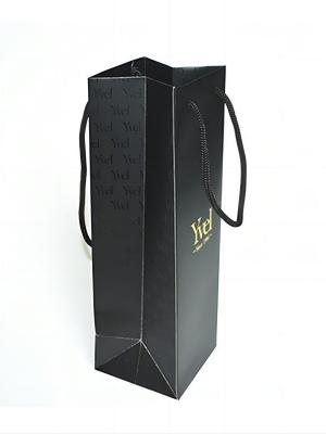 Black Portable Wine Paper Bag